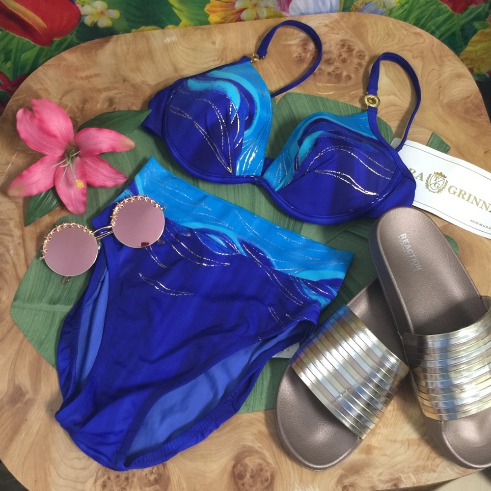 Tara Grinna High Waist Swimsuit NWT